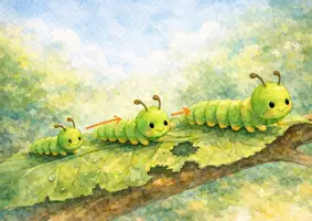 Vorschau - Bildkarten - Kamishibai Raupe wird Schmetterling – Die wundersame Verwandlung (6 Bildkarten, Mitmachgeschichte für Kita & Kindergarten) - Seite 3