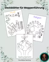 Vorschau - Anderer Materialtyp - Deckblätter für Mappen- /Hefterführung - Deckblatt