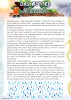 Vorschau - Arbeitsblätter - Das Wetter - Niederschlag - Deckblatt
