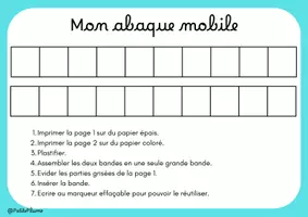 Aperçu - Apprentissages en autonomie - Outil - abaque mobile - Page 2
