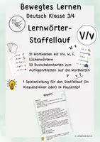 Vorschau - Spiele - Lernwörter Staffellauf vV - Deckblatt