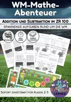 Vorschau - Arbeitsblätter - Fußball WM Addition und Subtraktion im ZR 100 - Deckblatt