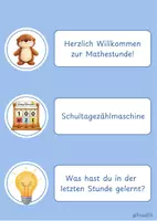 Vorschau - Bildkarten - Mathechef Fächer - Deckblatt