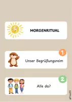 Vorschau - Bildkarten - Morgenritual Fächer - Deckblatt