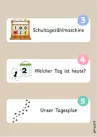 Vorschau - Bildkarten - Morgenritual Fächer - Seite 1