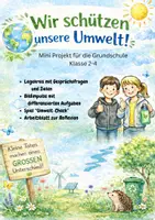 Vorschau - Arbeitsblätter - Wir schützen unsere Umwelt! 🌱 Mini-Projekt für die Volksschule (Legekreis, Spiel & Arbeitsblätter) - Deckblatt