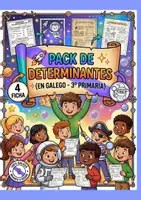 Vista previa - Unidades / Secuencias / Situaciones de Aprendizaje - Determinantes ( galego) Fichas imprimibles - Portada