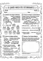 Vista previa - Unidades / Secuencias / Situaciones de Aprendizaje - Determinantes ( galego) Fichas imprimibles - página 1