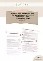 Vorschau - Arbeitsblätter - Aufbau und Merkmale von Vorgangsbeschreibungen selbstständig erarbeiten – Untersuchen von Vorgangsbeschreibungen (inkl. Selbstkontrolle) - Deckblatt
