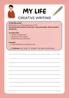 Vorschau - Arbeitsblätter - Present Perfect vs Past Simple – Kreative Schreibaufgabe (Englisch Sekundarstufe I) - Deckblatt