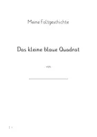 Vorschau - Stundenentwürfe - Meine Faltgeschichte "Das kleine blaue Quadrat" - Deckblatt
