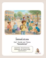 Vorschau - Stundenentwürfe - DaZ: Kennenlernen & Ankommen – Partnerinterview, Steckbrief & Geschichte - Deckblatt