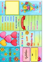 Vorschau - Mal- und Bastelvorlagen - Muttertags Buddy Book – Bastelbuch für die Grundschule - Seite 2