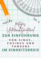 Vorschau - Stundenentwürfe - Einführung der Winkelfunktionen im Einheitskreis - Deckblatt