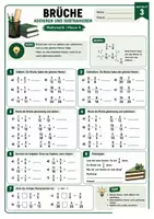 Vorschau - Arbeitsblätter - Paket Brüche - Übungspaket und Test Klasse 6 - Seite 3