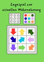 Vorschau - Stationenlernen - Legespiel zur visuellen Wahrnehmung und räumlicher Orientierung - Deckblatt