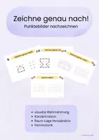 Vorschau - Arbeitsblätter - Punktebilder - Zeichne genau nach - Deckblatt