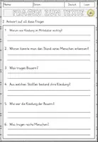 Vorschau - Arbeitsblätter - Die Kleidung im Mittelalter, Lesen und Verstehen Arbeitsblätter mit Lesetext, Fragen - Seite 3
