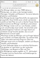 Vorschau - Arbeitsblätter - Die Wikinger und ihre Reisen, Lesen und Verstehen Arbeitsblätter mit Lesetext, Fragen - Seite 2