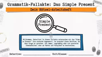 Vorschau - Unterrichtsreihen - Simple Present Übungen: Die Grammatik-Detektive (Arbeitsheft) - Seite 1