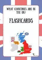 Vista previa - Refuerzo / NEE / Materiales de apoyo - SdA: What countries are in the UK? FLASHCARDS - Portada
