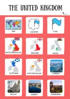 Vista previa - Refuerzo / NEE / Materiales de apoyo - SdA: What countries are in the UK? FLASHCARDS - página 1