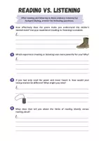 Vorschau - Arbeitsblätter - Reading vs Listening - Poem Study for Boots by Rudyard Kipling - Seite 2