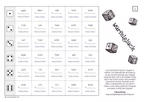 Vorschau - Spiele - Dezimalzahlen runden - Spiel (Würfelglück) - Seite 2