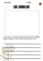 Vista previa - Hojas de trabajo - Comprensión lectora: Los caballos - página 3