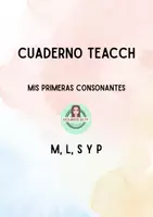 Vista previa - Refuerzo / NEE / Materiales de apoyo - CUADERNO TEACCH Mis primeras consonantes M P L S - Portada