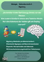 Vorschau - Arbeitsblätter - Mystery zu Koffein und Ritalin - Biologie Q1 - Deckblatt