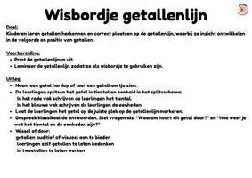 Voorbeeld - Rekenen - wisbord getallenlijn - Pagina 1