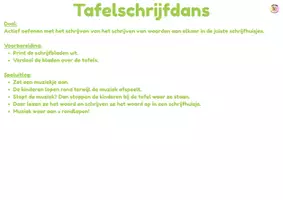 Voorbeeld - Motoriek - tafelschrijfdans - Pagina 1