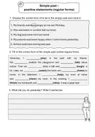 Vorschau - Arbeitsblätter - simple past positive statements - Seite 2