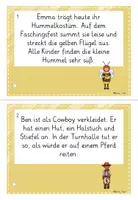 Vorschau - Arbeitsblätter - Schreiben und Lesen üben: 9 Laufdiktate Fasching & Karneval – differenzierte Laufdiktate mit Schreibblättern (Deutsch Klasse 2, 3) - Seite 3