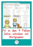 Vorschau - Stundenentwürfe - Bundle: Die vier Fälle des Nomen - Seite 1