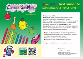 Vorschau - Arbeitsblätter - Song für die Rainbow Instrumente - Old MacDonald Had A Farm - Deckblatt