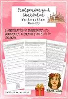 Vorschau - Arbeitsblätter - Lesen und Grammatik üben: Stolpersätze (ein Wort zu viel) & Wortsalat zu Weihnachten und Advent – 6 Arbeitsblätter mit Lösungen (Klasse 2, 3) - Deckblatt