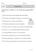 Vorschau - Arbeitsblätter - Lesen und Grammatik üben: Stolpersätze (ein Wort zu viel) & Wortsalat zum Winter – 6 Arbeitsblätter mit Lösungen (Klasse 2, 3) - Seite 2