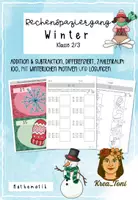 Vorschau - Arbeitsblätter - Rechenspaziergang Winter – Addition & Subtraktion im Zahlenraum 100 | differenziert mit Lösungen (Klasse 2–3) - Deckblatt