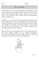 Vorschau - Arbeitsblätter - Lesen üben: Leseverstehen & Leseverständnis Winter – 5 Texte mit Aufgaben & Lösungen (Klasse 2–3) - Seite 3