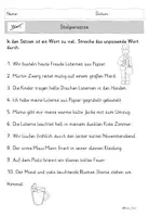Vorschau - Arbeitsblätter - Lesen und Grammatik üben: Stolpersätze (ein Wort zu viel) & Wortsalat zu St. Martin und Laternenzeit – 6 Arbeitsblätter mit Lösungen (Klasse 2, 3, Sankt Martin) - Seite 2
