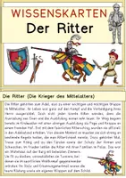 Vorschau - Unterrichtsreihen - Ritter im Mittelalter Klasse 3, Klasse 4 – Leseaufgabe mit Arbeitsblättern - Seite 1
