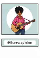 Vorschau - Präsentationen/Tafelbilder - DaZ - Hobbys - Bild- und Wortkarten "Unsere Hobbys" DaZ / DaF / Deutsch - Seite 1