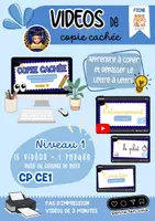 Aperçu - Vidéos - Vidéos de copie cachée N1 CP CE1 - Page de couverture