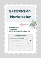 Vorschau - Poster - Merkposter: Satzzeichen - Deckblatt