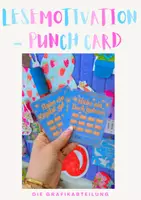 Vorschau - Aufgabenkarten - 📚✨Lesemotivation Punch Card – Lesen sichtbar machen & feiern!✨📚 - Deckblatt