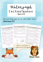 Vorschau - Arbeitsblätter - Textaufgaben im Zahlenraum 100 | Fehlerjagd mit Fix – Addition, Subtraktion, Multiplikation & Division | Klasse 2–3 (auch differenziert) - Deckblatt