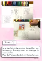 Vorschau - Mal- und Bastelvorlagen - Kunst: Bastelvorlage Laterne – einfache Herbst-Laterne für St. Martin basteln (Klasse 1, 2, 3, 4, Sankt Martin) - Seite 3