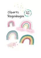 Vorschau - selbst erstellte Cliparts/Grafiken - Cliparts Regenbogen Wattewolken Sterne - Deckblatt